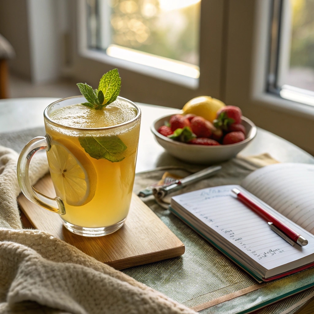 Serving Japanese Mounjaro detox drink