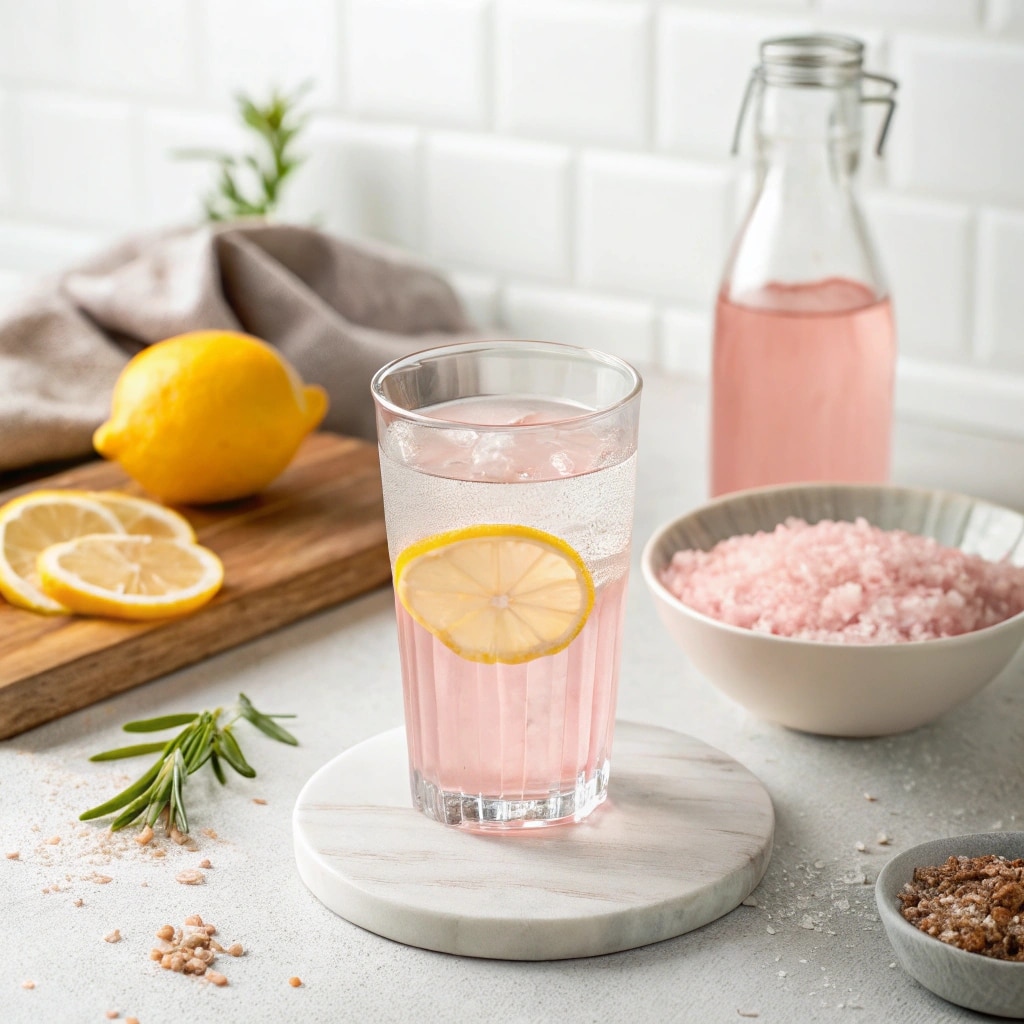 Pink salt recipe served for morning routine