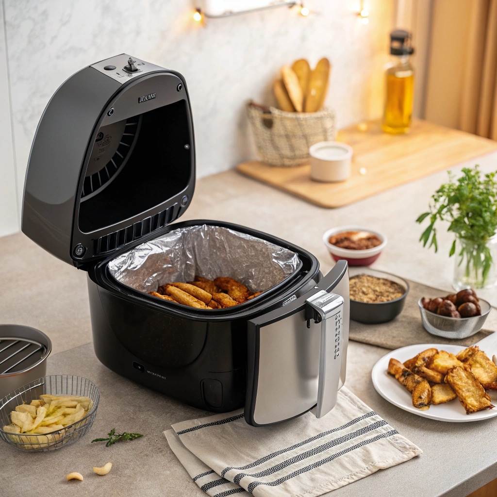 can you put aluminum foil in an air fryer