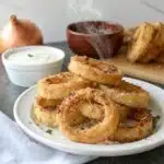 fresh baked keto parmesan rings