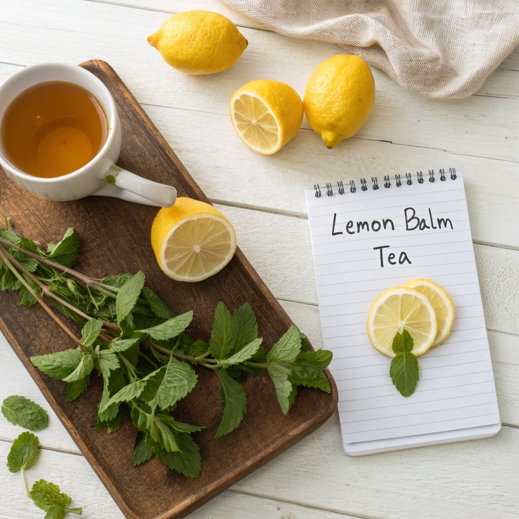 served lemon balm tea for weight loss