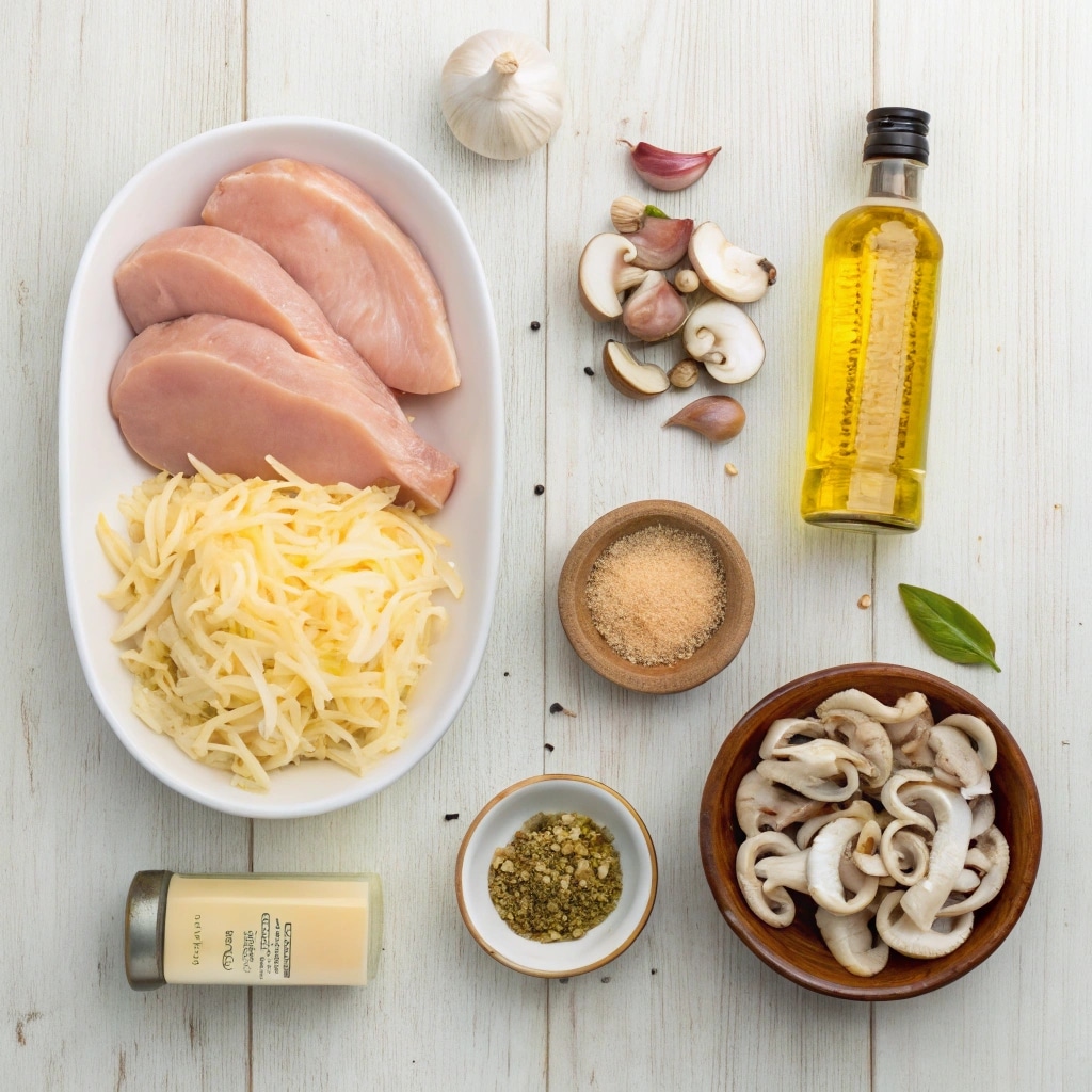 Ingredients for Texas Roadhouse smothered chicken recipe