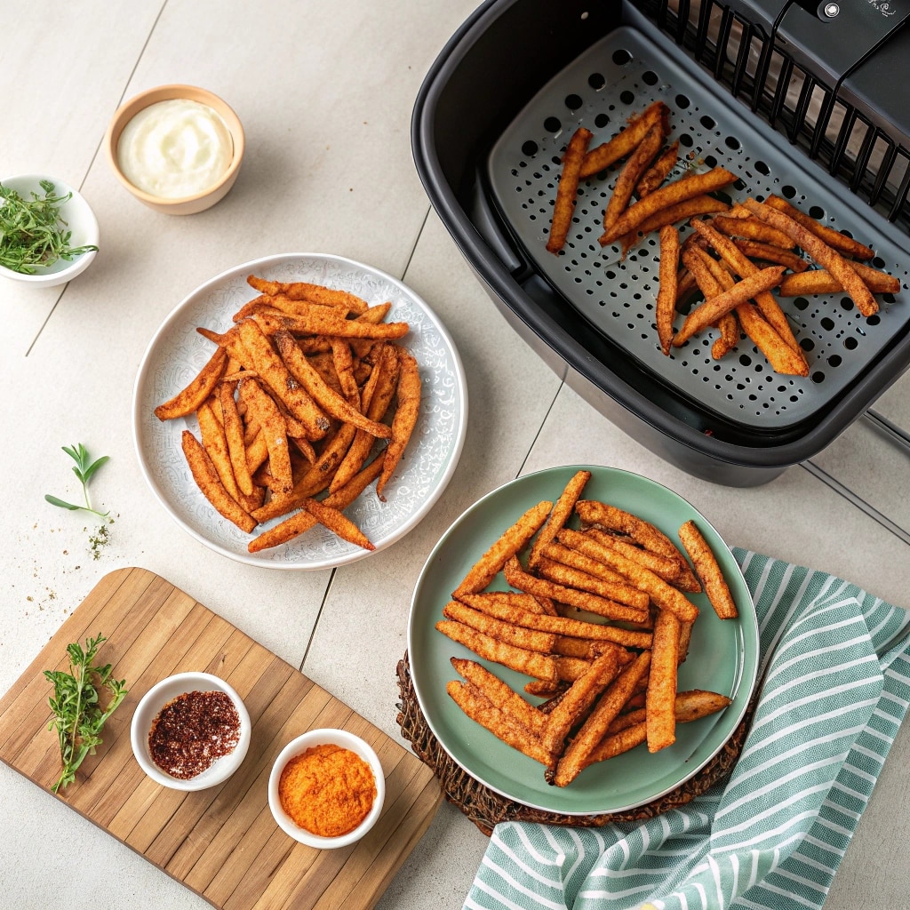 alexia waffle sweet potato fries air fryer vs classic