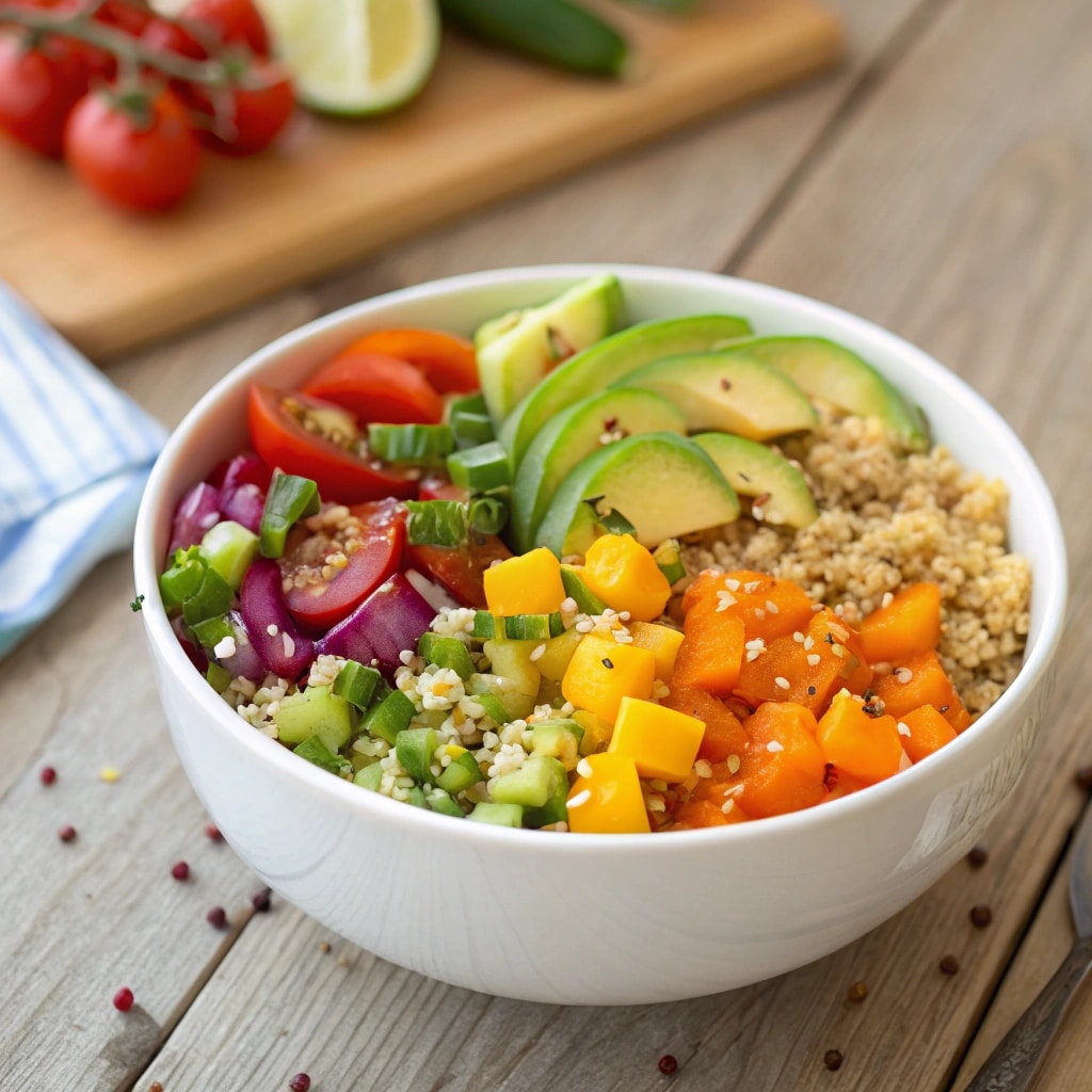 colorful quinoa salad with vegetables – quinoa recipes
