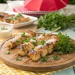 a vibrant platter of ranch garlic parmesan chicken