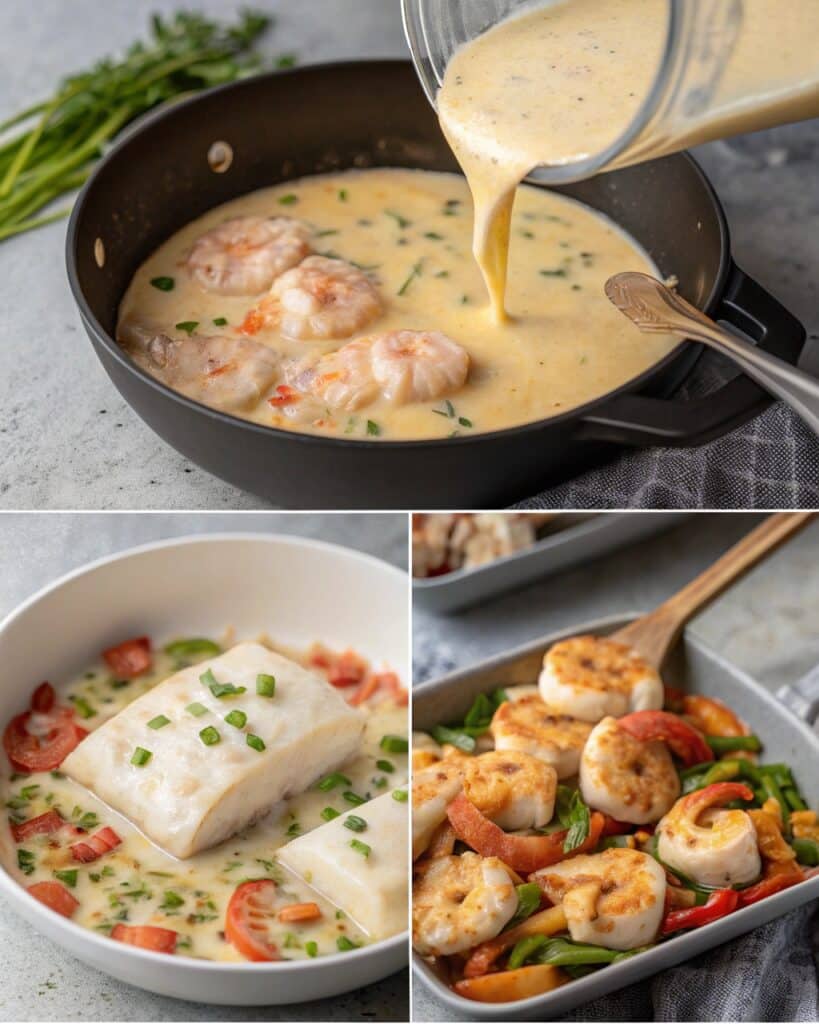Cheddar Bay Biscuit Seafood Pot Pie