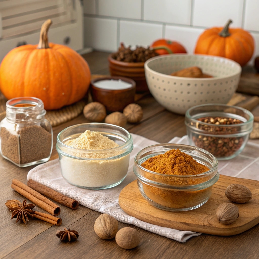 display all the ingredients measured out beautiful