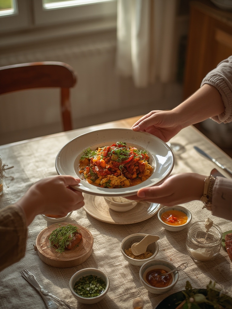 duros pasta - serving suggestion