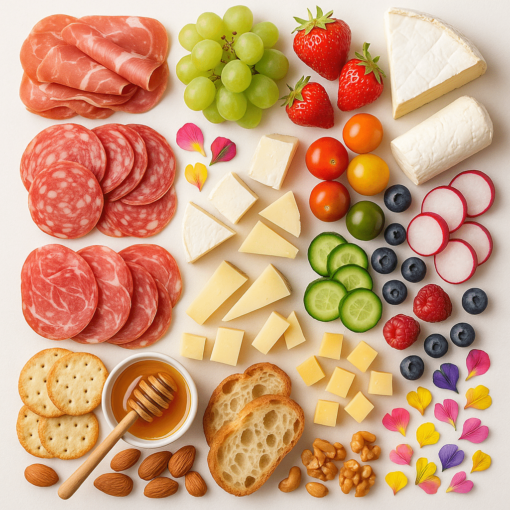 spring charcuterie board ingredients