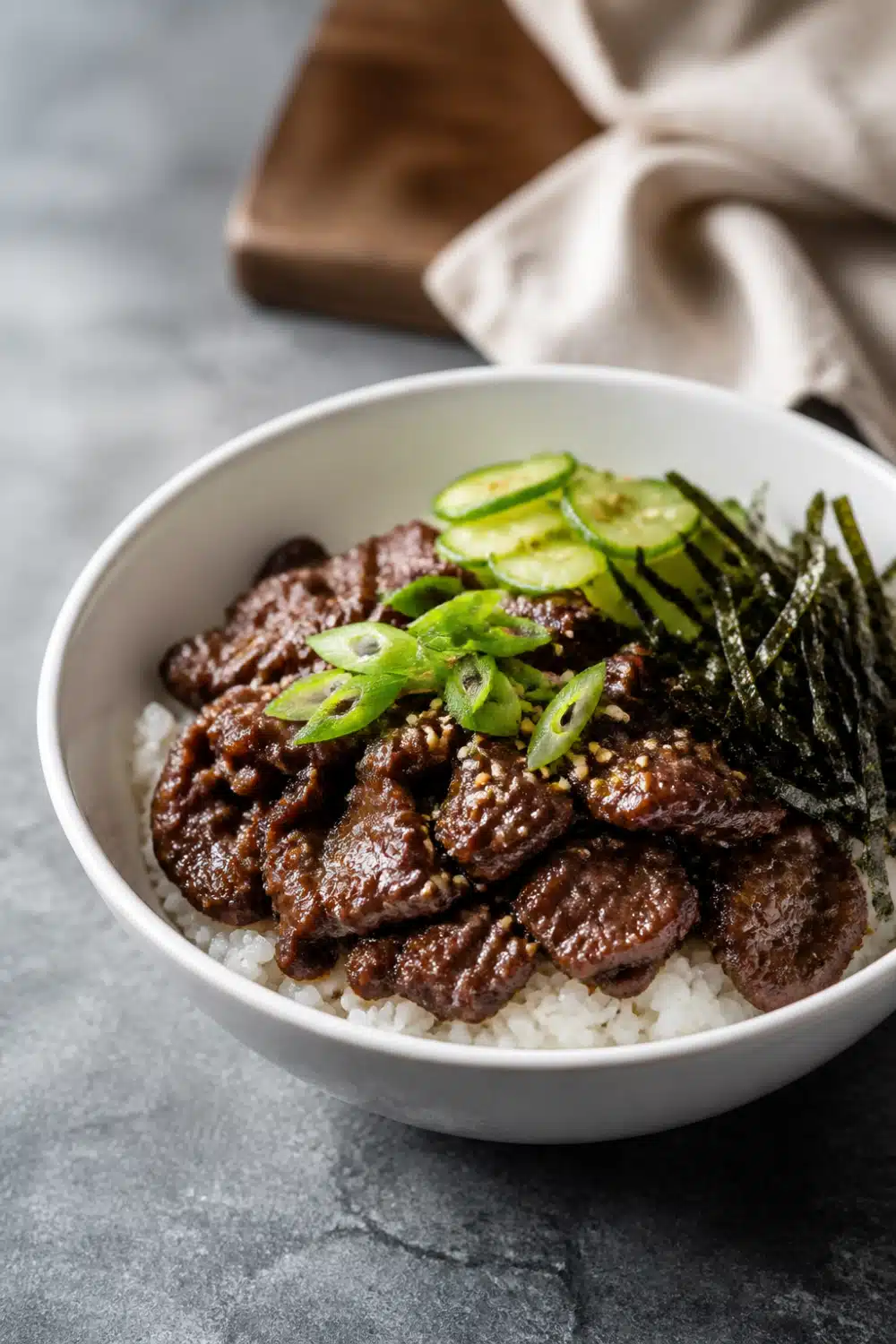 Korean Beef Bowl: The Best 20-Minute Recipe For Busy Weeknights 16 Korean Beef Bowl - finished dish presentation
