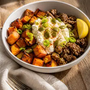 Sweet Potato Beef Bowl