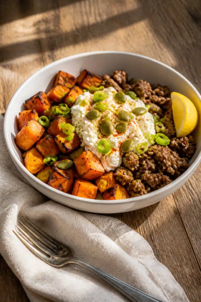 Sweet Potato Beef Bowl