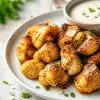 Air Fryer Garlic Parmesan Chicken Bites