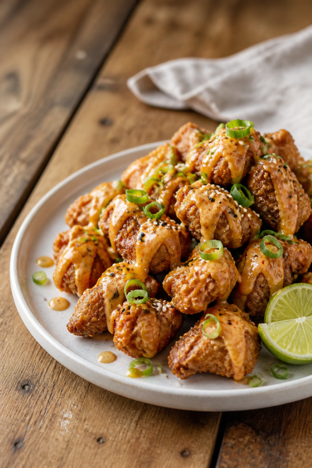 Air Fryer Bang Bang Chicken: Easy 20-Minute Recipe For Busy Weeknights 16 Air Fryer Bang Bang Chicken - finished dish presentation