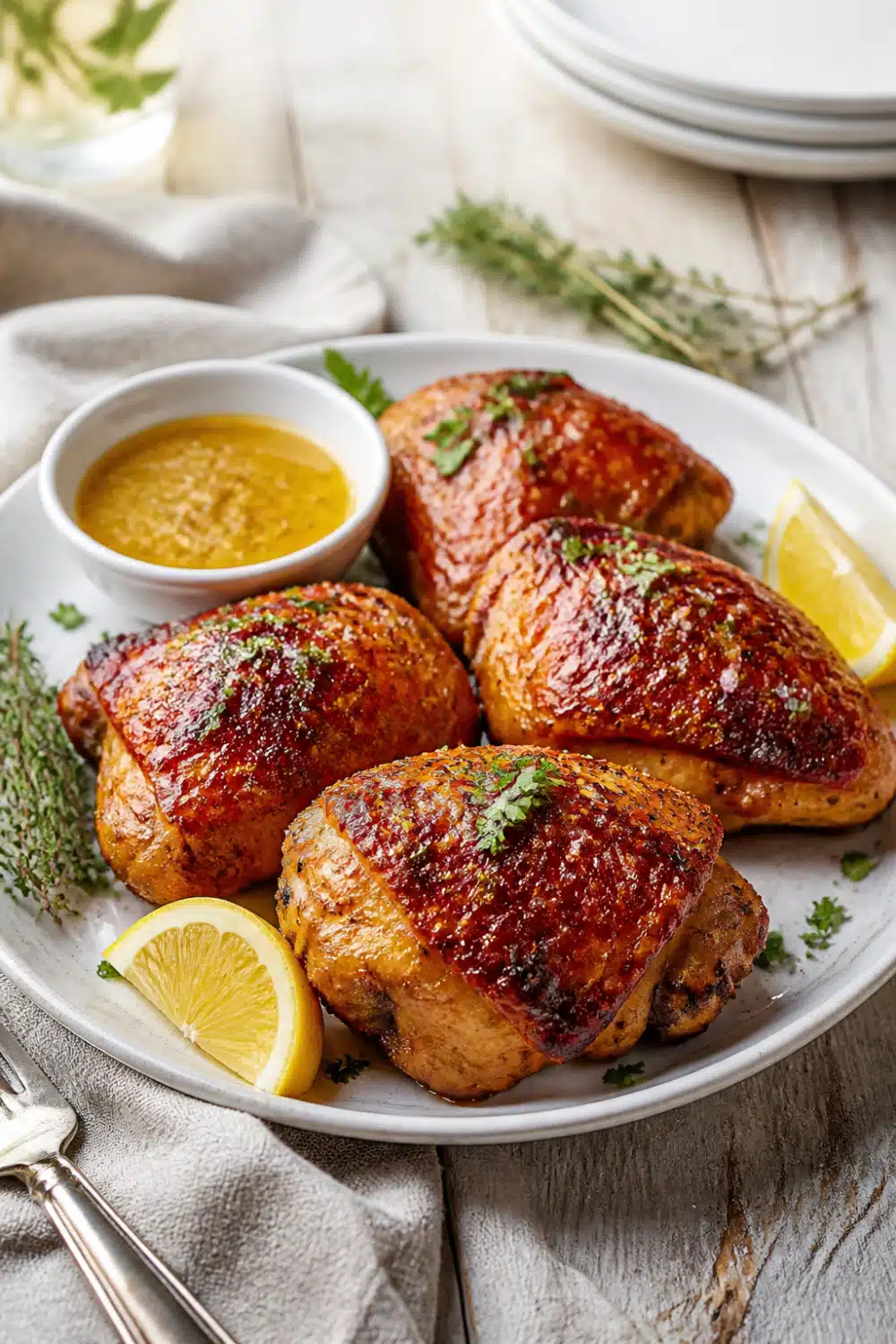 Air Fryer Honey Mustard Chicken: Easy 25-Minute Recipe For Busy Weeknights 16 Air Fryer Honey Mustard Chicken - finished dish presentation