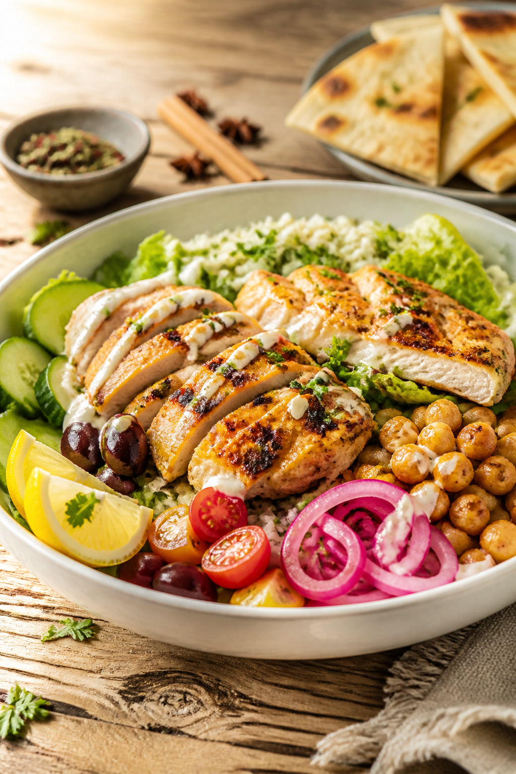Air Fryer Chicken Shawarma: Easy 20-Minute Recipe for Busy Weeknights 16 Air Fryer Chicken Shawarma - finished dish presentation