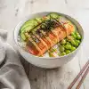 Crispy Salmon Rice Bowl