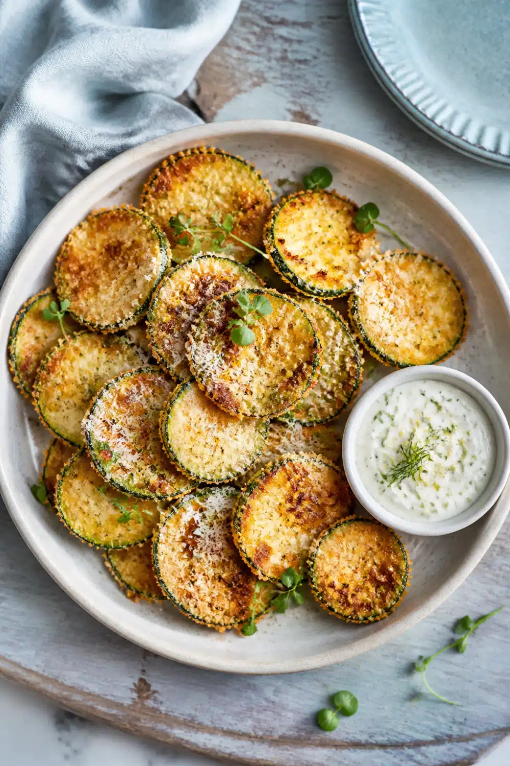Crispy Zucchini Chips: Easy 30-Minute Recipe For Healthy Snacking 16 - finished dish presentation