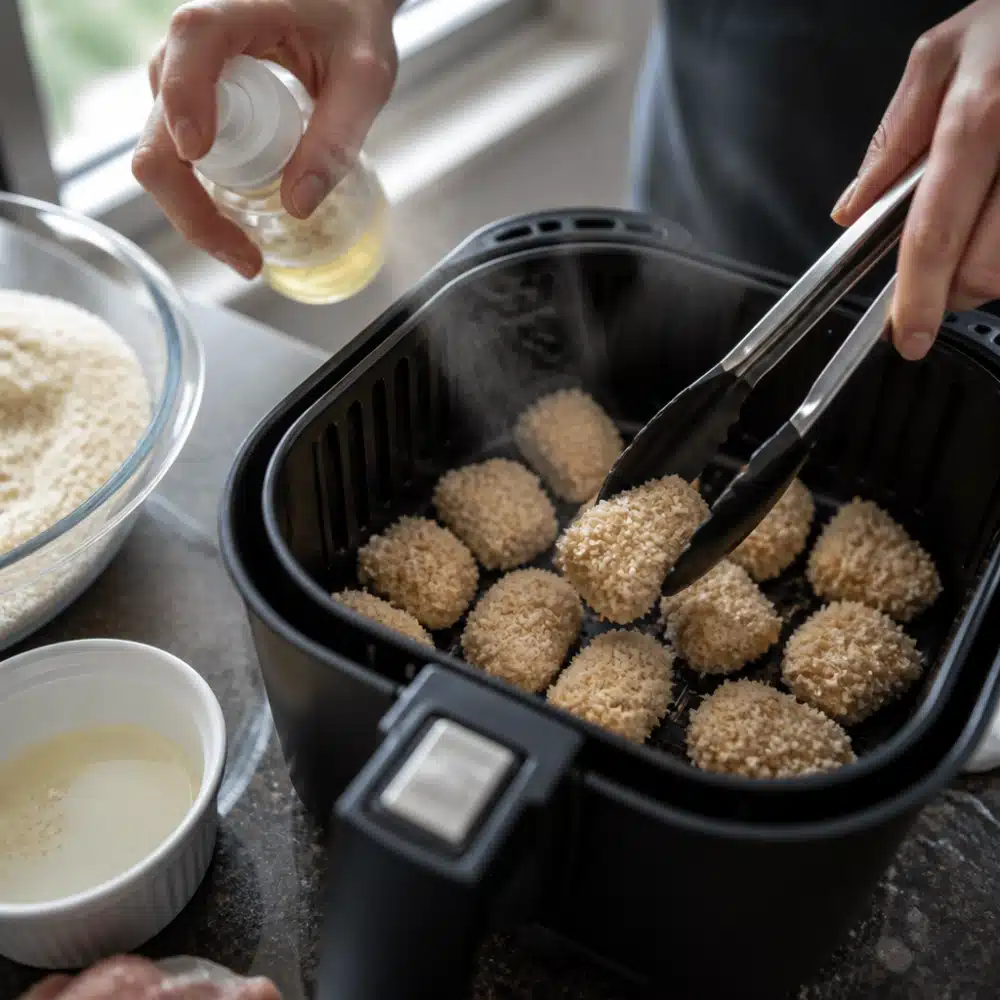 Air Fryer Bang Bang Chicken: Easy 20-Minute Recipe For Busy Weeknights 17 Air Fryer Bang Bang Chicken - cooking process