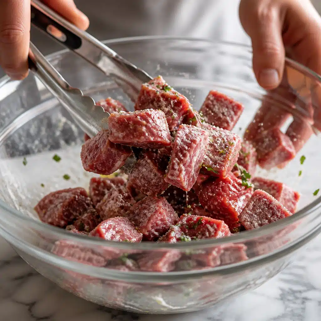 Air Fryer Steak Bites: Delicious 15-Minute Recipe for Busy Weeknights 17 Air Fryer Steak Bites - cooking process
