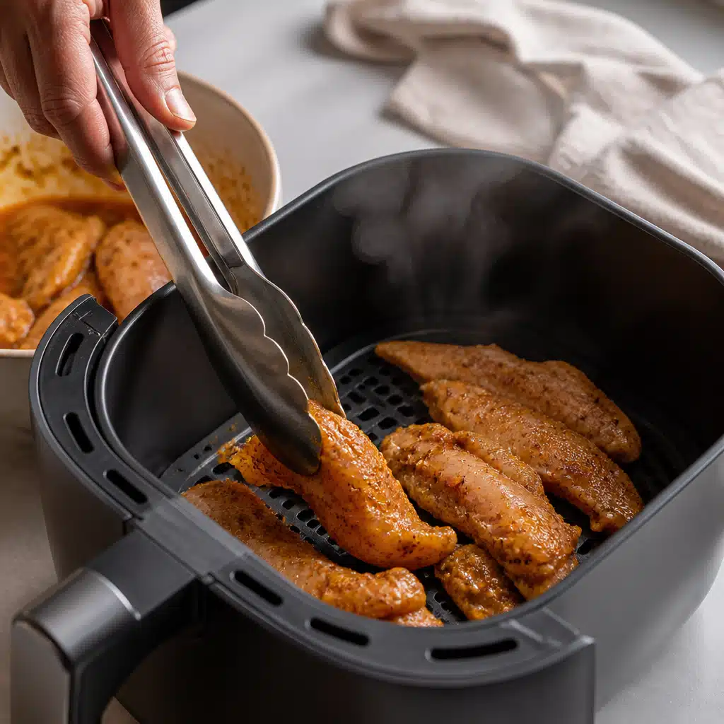 Air Fryer Chicken Shawarma: Easy 20-Minute Recipe for Busy Weeknights 17 Air Fryer Chicken Shawarma - cooking process