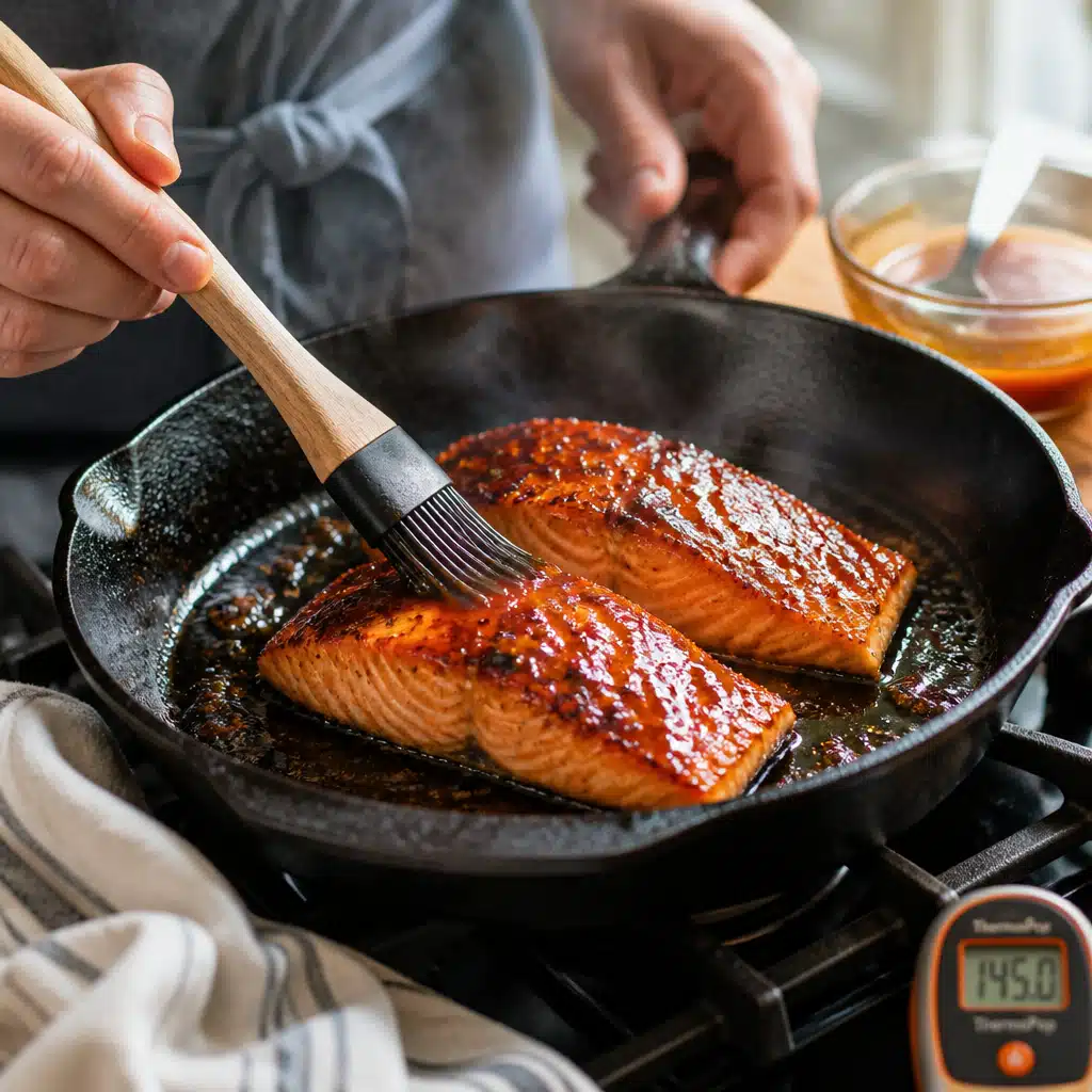Hot Honey Salmon Bowl: Easy 30-Minute Recipe For Busy Weeknights 17 Hot Honey Salmon Bowl - cooking process