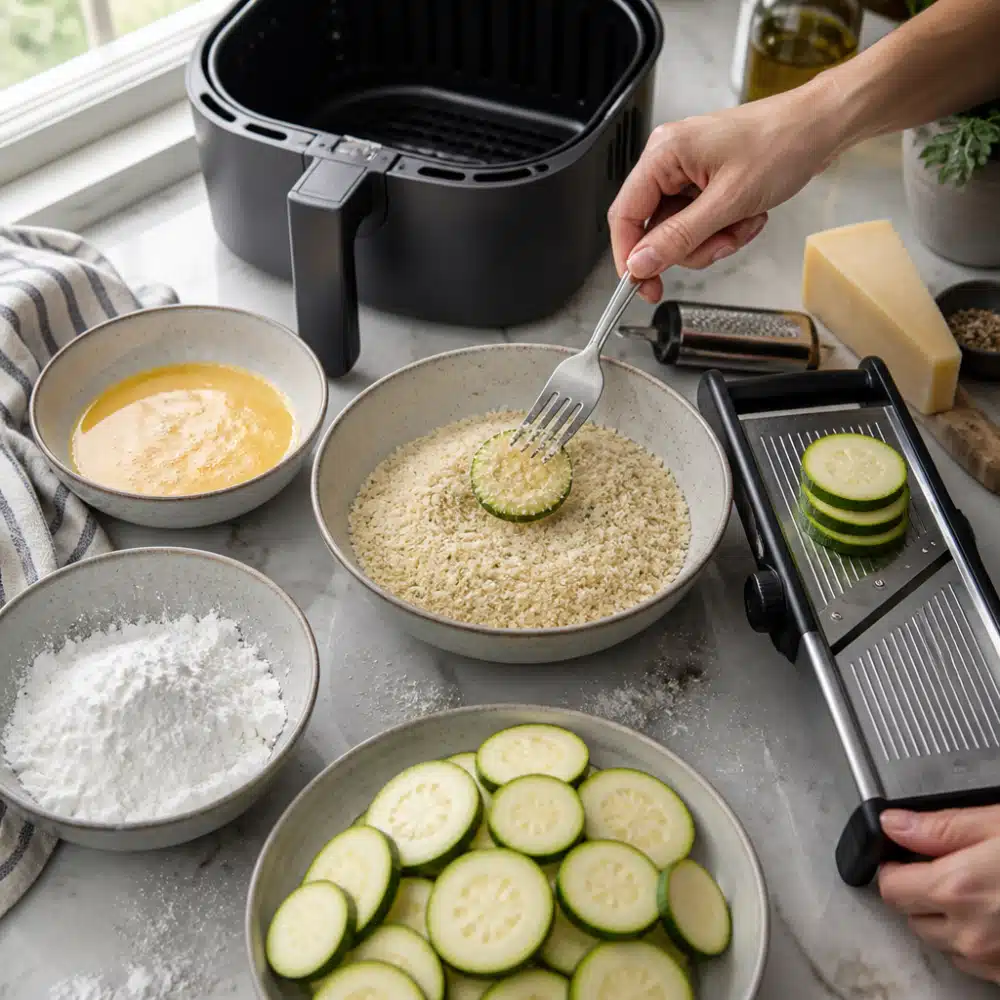 Crispy Zucchini Chips: Easy 30-Minute Recipe For Healthy Snacking 17 - cooking process