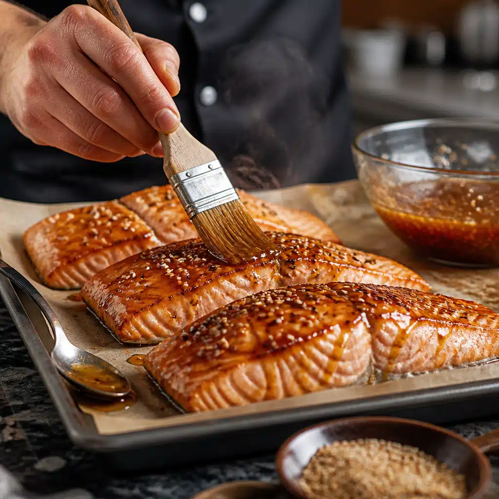 Honey Sesame Salmon Recipe: Easy 30-Minute Recipe for Busy Weeknights 17 Honey Sesame Salmon Recipe - cooking process