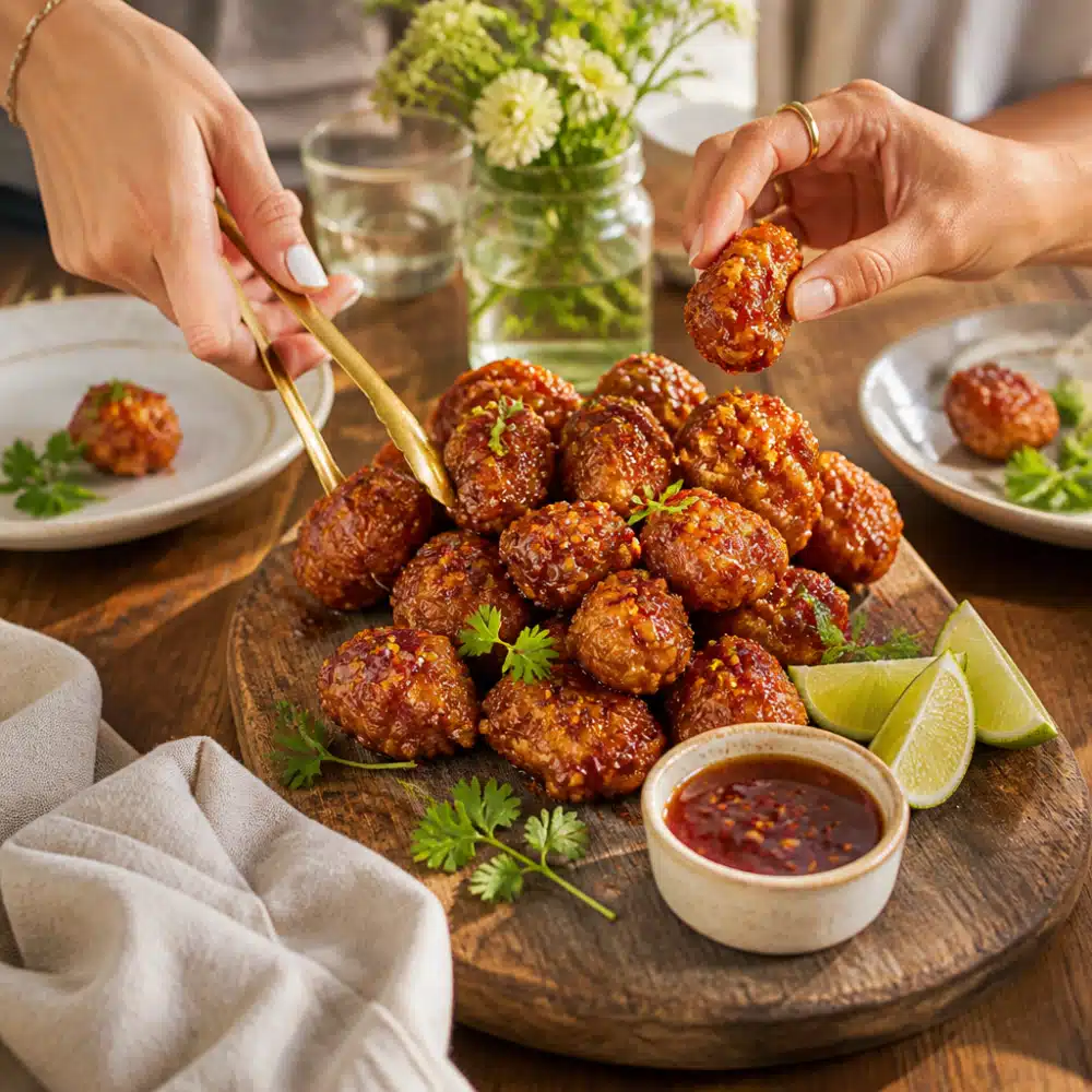 Air Fryer Hot Honey Chicken: Easy 15-Minute Recipe For Busy Weeknights 18 Air Fryer Hot Honey Chicken - serving suggestion