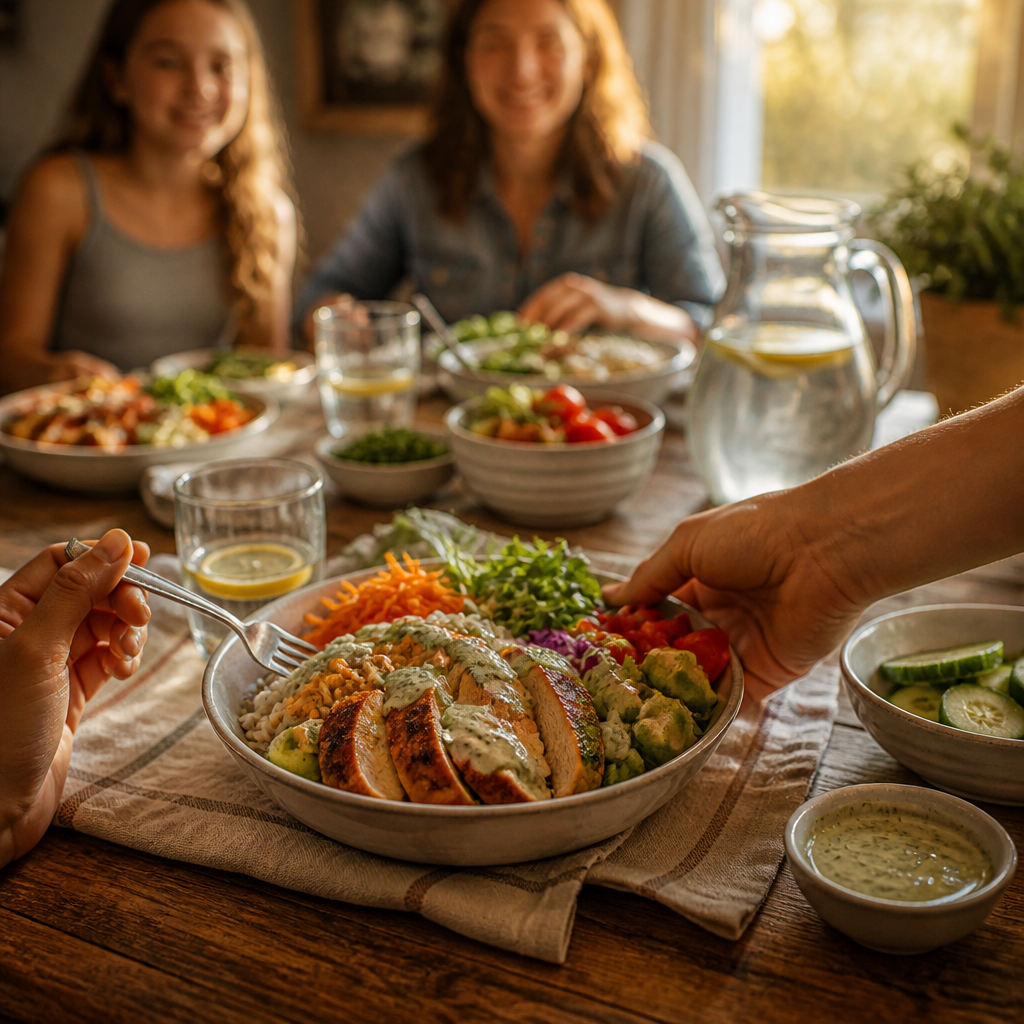 Leftover Rotisserie Chicken Bowl: Easy 20-Minute Recipe For Busy Weeknights 18 Leftover Rotisserie Chicken Bowl - serving suggestion