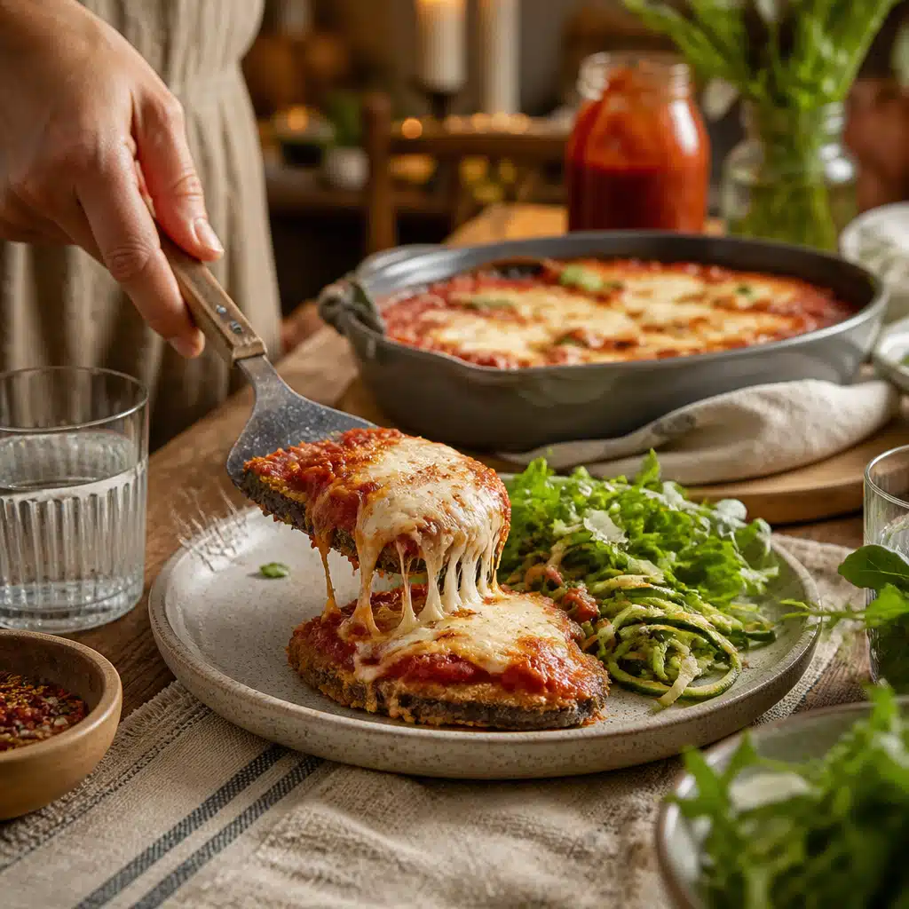 Air Fryer Eggplant Parmesan: Easy 30-Minute Recipe for Busy Weeknights 18 Air Fryer Eggplant Parmesan - serving suggestion